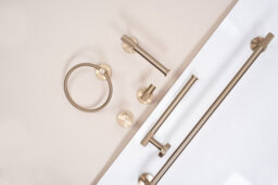Toilet Paper Holder Rea 6611 Modern Brush Gold, Metal - thumbnail 5
