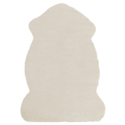 Beliani Faux Fur Rug Undara Beige 60 X 90 Cm - image 1