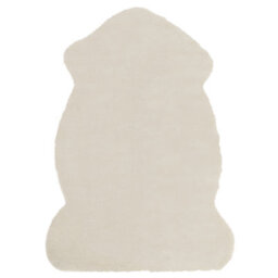 Beliani Faux Fur Rug Undara Beige 60 X 90 Cm - thumbnail 1