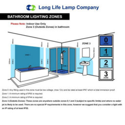 Long Life Lamps Company 9W Led Bathroom Mirror Wall Light Warm White 3000K Ip20 Ml07 - thumbnail 9