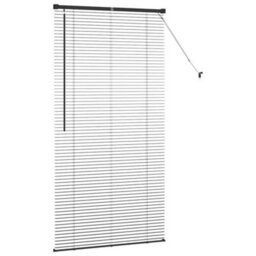Berkfield Window Blind With Curtains Manual Black Aluminium - thumbnail 6