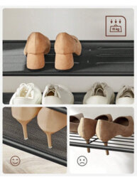Songmics Vasagle Coat Rack With Shoe Storage, Coat Stand For Hallway With Mirror, Hooks, Bench, And Shoe Shelves - thumbnail 5