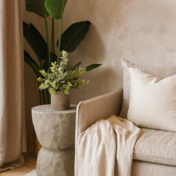 Wyld Haus Artificial Eucalyptus Plant In Stone-Effect Pot, 23 Cm - thumbnail 1