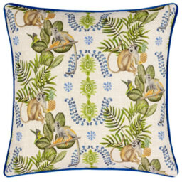 Wylder Valera Lagos Monkey Tropical Feather Filled Cushion - thumbnail 1