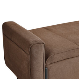 Wyld and Coco Arcadia Storage Bench With Lift-Up Top, Brown Water-Repellent Fabric And Iron Legs - W114 X D50 X H55Cm - thumbnail 7