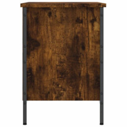 Berkfield Shoe Cabinet Smoked Oak 69X35X50 Cm Engineered Wood - thumbnail 5
