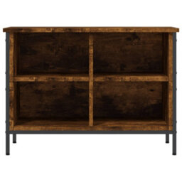 Berkfield Shoe Cabinet Smoked Oak 69X35X50 Cm Engineered Wood - thumbnail 4