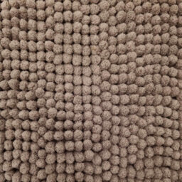 Allure Bath Fashions Supersoft Chenille Bobble Two Piece Bath & Pedestal Mat Set - Mocha - thumbnail 3