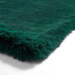 Jewel Green Shaggy Rug, 80mm Thickness Plain Rug, Anti-Shed Durable Modern Rug For Bedroom, & Dining Room-60Cm X 120Cm - thumbnail 4