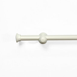 Lister Cartwright 28 mm Eyelet Wooden Curtain Pole Set Fixed Length  (Linen White Traditional Stopper, 200 Cm) - thumbnail 2