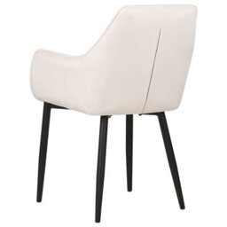 Beliani Set Of 2 Dining Chairs Wellston Velvet Off-White - thumbnail 6