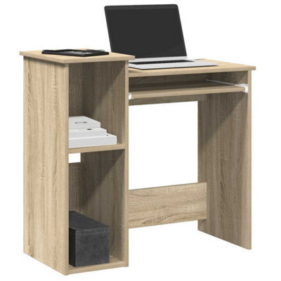 Berkfield Desk With Shelves Sonoma Oak 84X40X78 Cm Engineered Wood - image 1