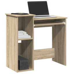 Berkfield Desk With Shelves Sonoma Oak 84X40X78 Cm Engineered Wood - thumbnail 1