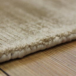 Beige Handmade , Luxurious , Modern , Plain Easy To Clean Viscose Rug For Living Room, Bedroom - 240Cm X 340Cm - thumbnail 2