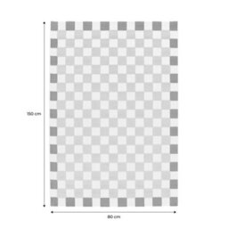 Sweeek - Checkered Indoor/outdoor Rug Pink And Red  150X80Cm - Mona - thumbnail 5