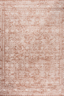 The Rugs Montana Rose Oriental Area Rug And Runner Soft Durable Pet Friendly Easy To Clean Living Room Bedroom 3716Rs - image 1