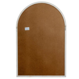 Wyld Haus Large Natural Industrial Arched Wooden Windowpane Mirror - thumbnail 6