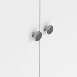 Wyld Haus Gossmere White 3-Door Wooden Wardrobe With Silver Handles - thumbnail 7