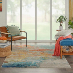 Sealife Abstract Graphic Modern Rug For Living Room, Bedroom And Dining Room-160Cm X 221Cm - thumbnail 1