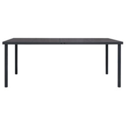Berkfield Outdoor Dining Table Anthracite 190X90X74 Cm Steel - thumbnail 2