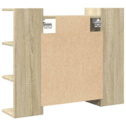 Walplus Bathroom Mirror Cabinet Sonoma Oak 80X20.5X64 Cm Engineered Wood - thumbnail 8