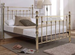 Save On Goods UK 4Ft6 Double Brass Finish,traditional Antique Victorian Metal Bed Frame Bedstead