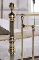 Save On Goods UK 4Ft6 Double Brass Finish,traditional Antique Victorian Metal Bed Frame Bedstead - thumbnail 4