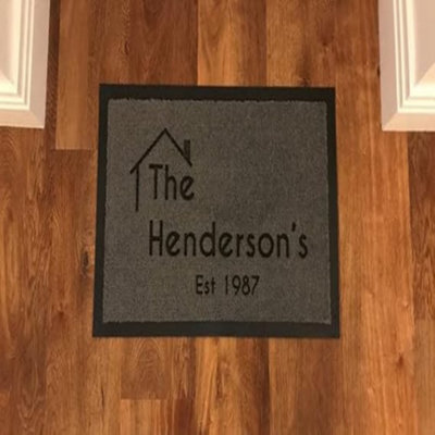 One of a Kind Design UK One Of A Kind Uk Personalised Indoor & Outdoor Doormat - 40X60Cm (8mm Pile) - image 1