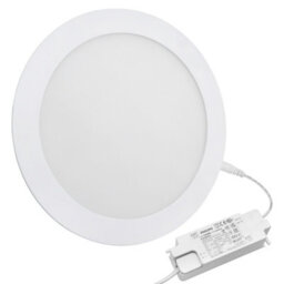 Long Life Lamps Company 18W Recessed Led Round Panel Light 6500K Continuous Running Hours Philips Driver Ph18Wcwr - thumbnail 1