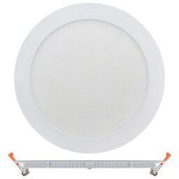 Long Life Lamps Company 18W Recessed Led Round Panel Light 6500K Continuous Running Hours Philips Driver Ph18Wcwr - thumbnail 4