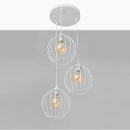 Luminosa Lighting Luminosa Mercure Cluster Pendant Ceiling Light White 40Cm - thumbnail 4