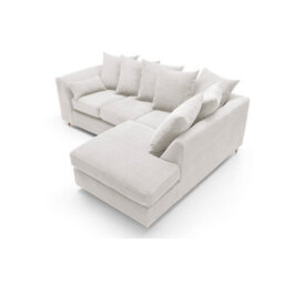 Abakus Direct Jumbo White Cord Right Facing Corner Sofa For Living Room With Thick Luxury Deep Filled Cushioning - thumbnail 6