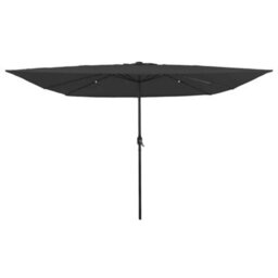 Berkfield Modern Garden Parasol Anthracite, Black 295 X 295 X 245 Cm - thumbnail 2
