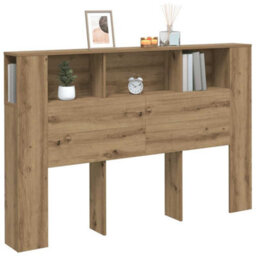 Walplus Headboard Cabinet Artisan Oak 160X18.5X103.5 Cm Engineered Wood - thumbnail 3