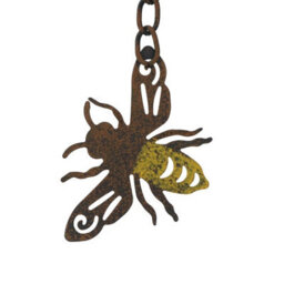 AB Tools Honeycomb Wind Chime Bee Bell Hanging Garden Yard Hex Decor Metal Wasp - thumbnail 3