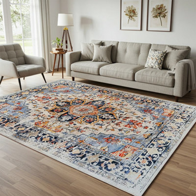 Extra Large Traditional Rugs Non Slip Hallway Runner Living Room Bedroom Carpets - image 1