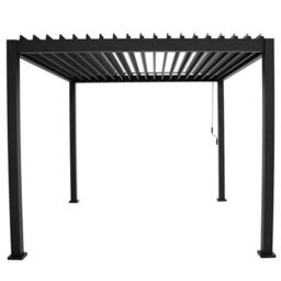 Xample Mirador 10Ft X 10Ft Louvered Aluminium Pergola With Adjustable Roof, Integrated Guttering & Sleek Modern Outdoor Design - thumbnail 3