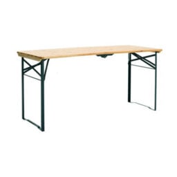 1Xoutdoor Wooden Folding  Table Trestle Garden Barbecue Picnic Portable Desk - thumbnail 3
