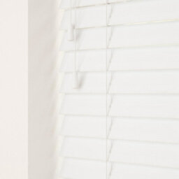 Caecus Blinds Faux Wood String Venetian Blind 50mm Slats  White 60Cm Width X 160Cm Drop - thumbnail 1