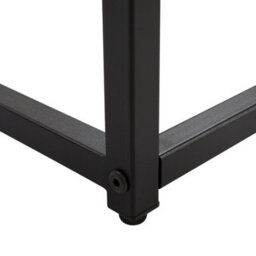 Beliani Console Table Delano Tempered Glass Marble/ Black - thumbnail 6