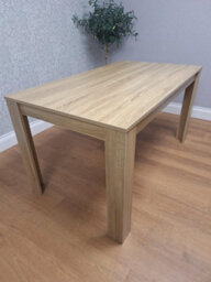 Kosy Koala Modern Oak Effect Table With 2 Black Velvet Chairs And A Black Velvet Benche Dining Room Set - thumbnail 3