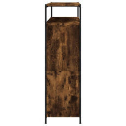 Berkfield Shoe Cabinet With 4 Flip-Drawers Smoked Oak 100X34X112 Cm - thumbnail 7