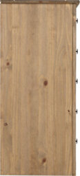 Seconique Panama  5 Drawer Narrow Chest In Distressed Waxed Pine - thumbnail 6