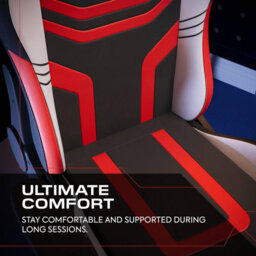 X Rocker Agility Compact Ergonomic Pc Gaming Chair For Kids - Black / Red - thumbnail 3