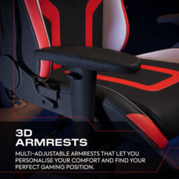 X Rocker Agility Compact Ergonomic Pc Gaming Chair For Kids - Black / Red - thumbnail 6