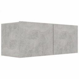 Berkfield 6 Piece Tv Cabinet Set Concrete Grey Engineered Wood - thumbnail 5