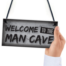 Red Ocean Welcome Man Cave Plaque Funny Sign Fathers Day Gift Games Room Boys Bedroom Birthday Gift - thumbnail 6
