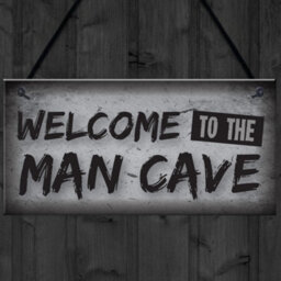 Red Ocean Welcome Man Cave Plaque Funny Sign Fathers Day Gift Games Room Boys Bedroom Birthday Gift - thumbnail 4