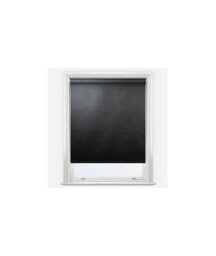 Black Water & Moisture Resistant Pvc Blackout Roller Blinds Ideal For Bathroom & Kitchen 160Cm Length - thumbnail 1