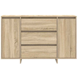 Berkfield Sideboard Sonoma Oak 120X41X75 Cm Engineered Wood - thumbnail 6